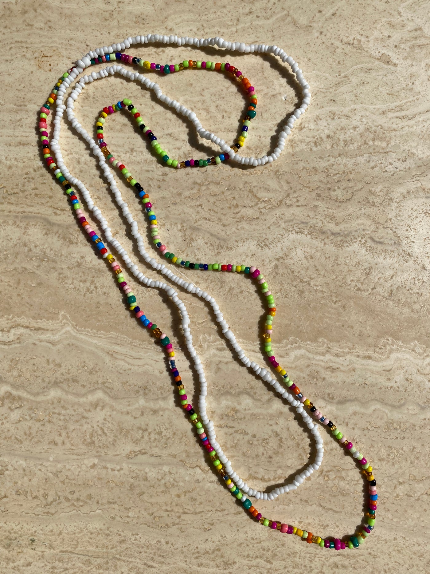 Beaded Rainbow Body Chain