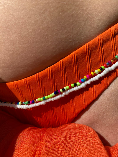 Beaded Rainbow Body Chain